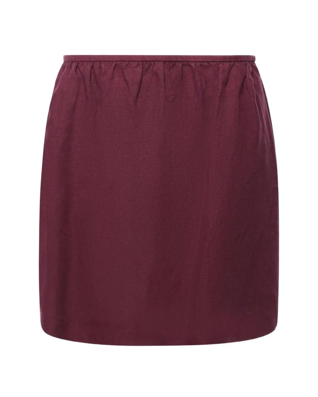 Miu Miu Purple Linen Skirt