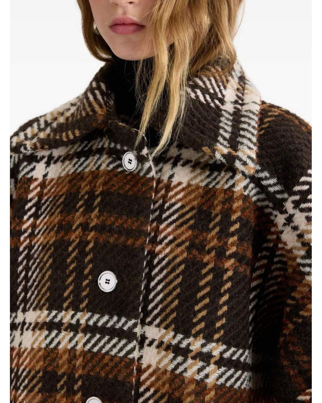 Patou Black Wool Blend Coat