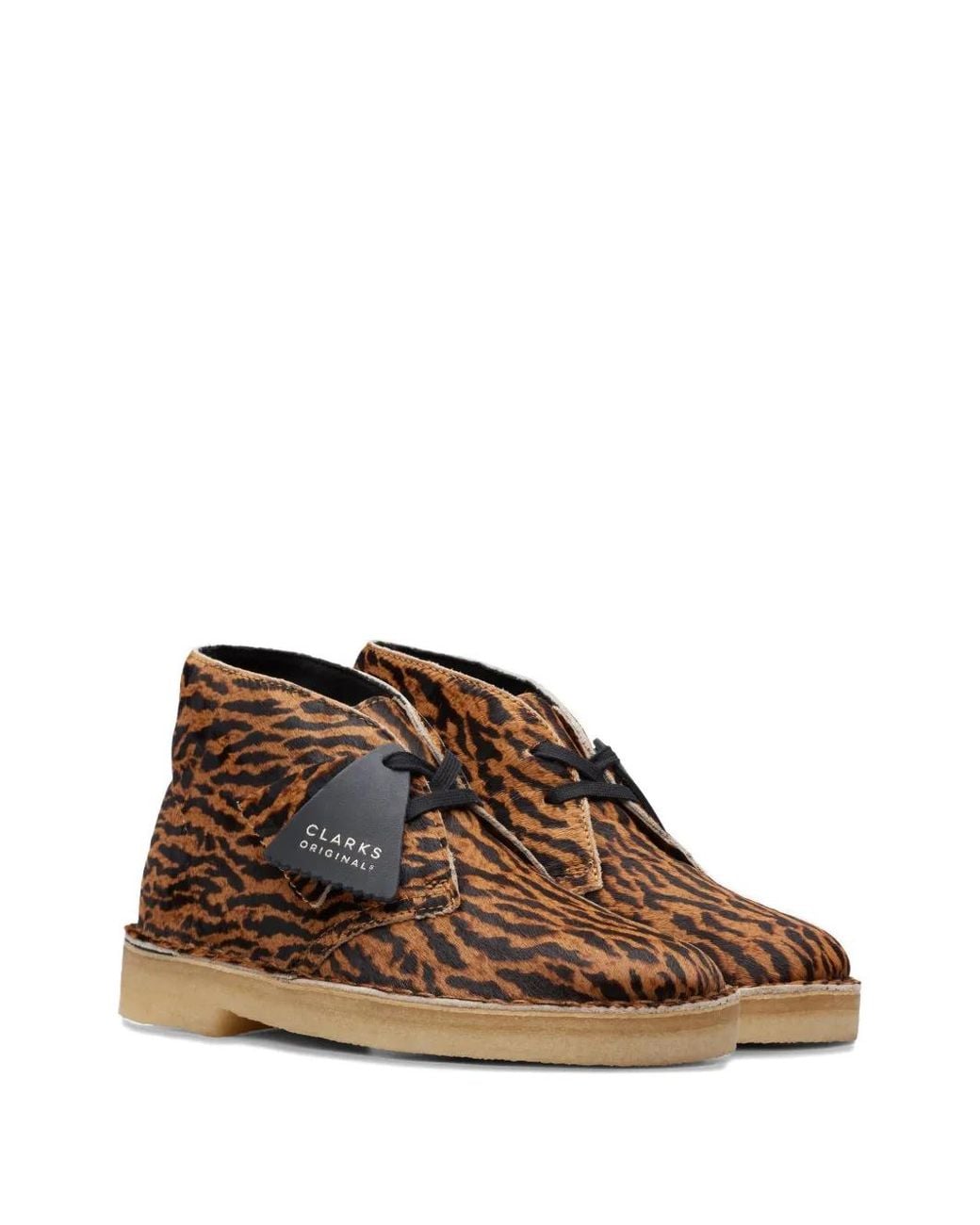 Clarks Brown Tortoiseshell-Pattern Boots