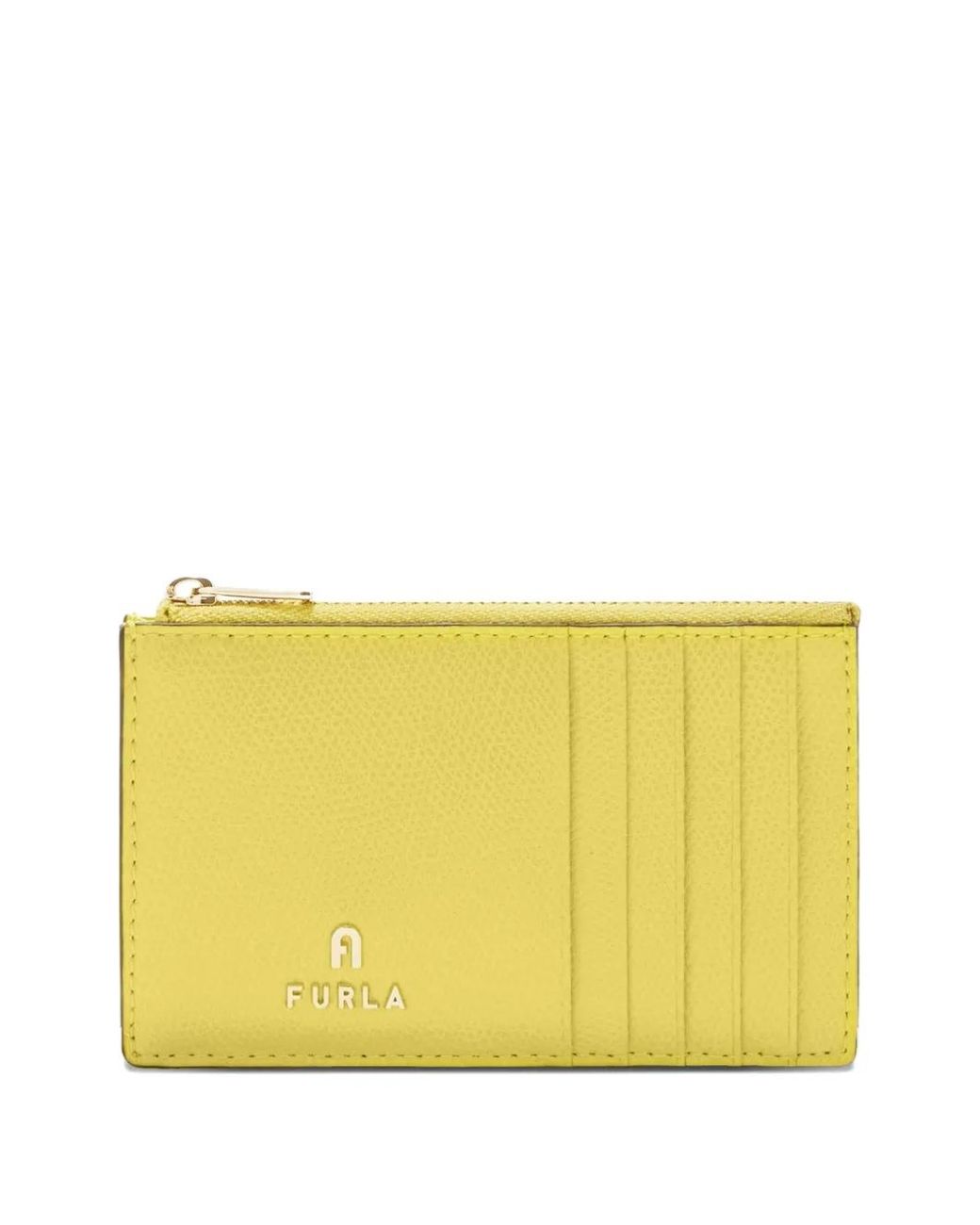 Furla Yellow Camelia Card Case M