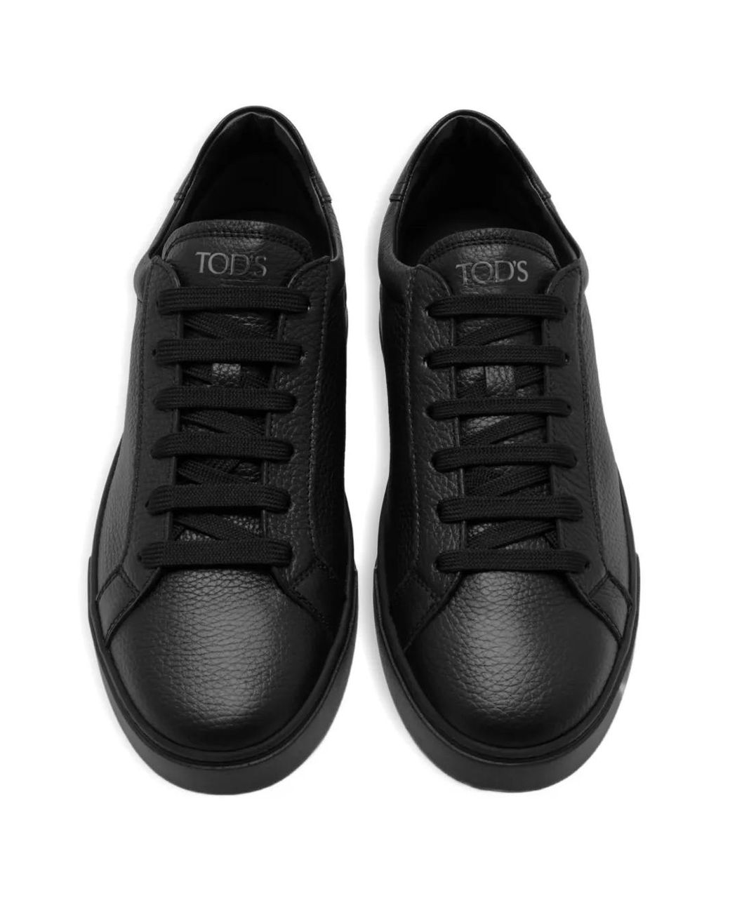 Tod's Black Pebbled Sneakers for men