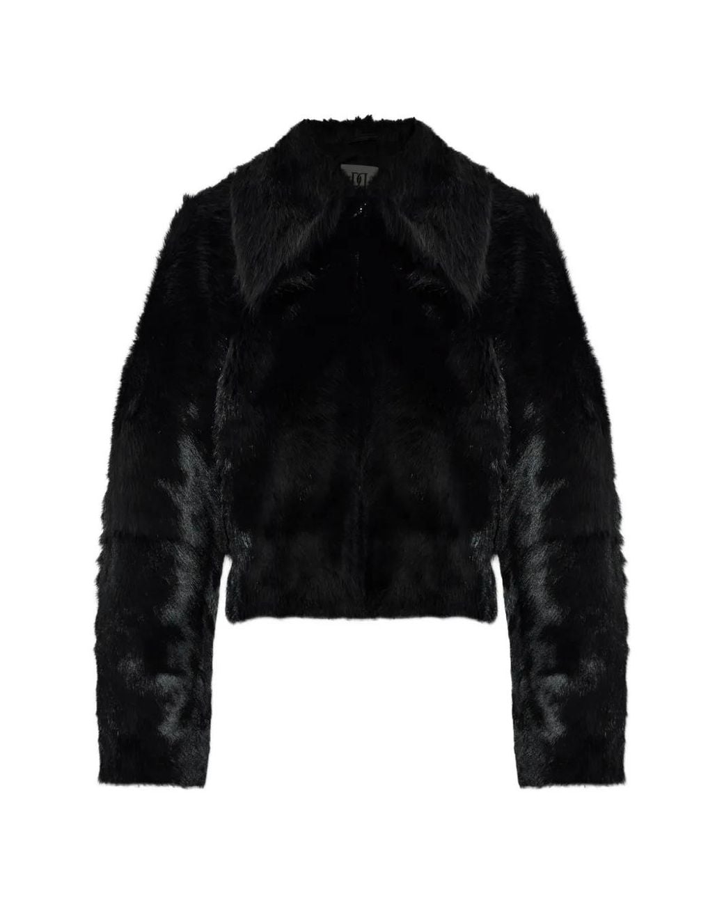 By Malene Birger Black Rowani Fur-Effect Jacket