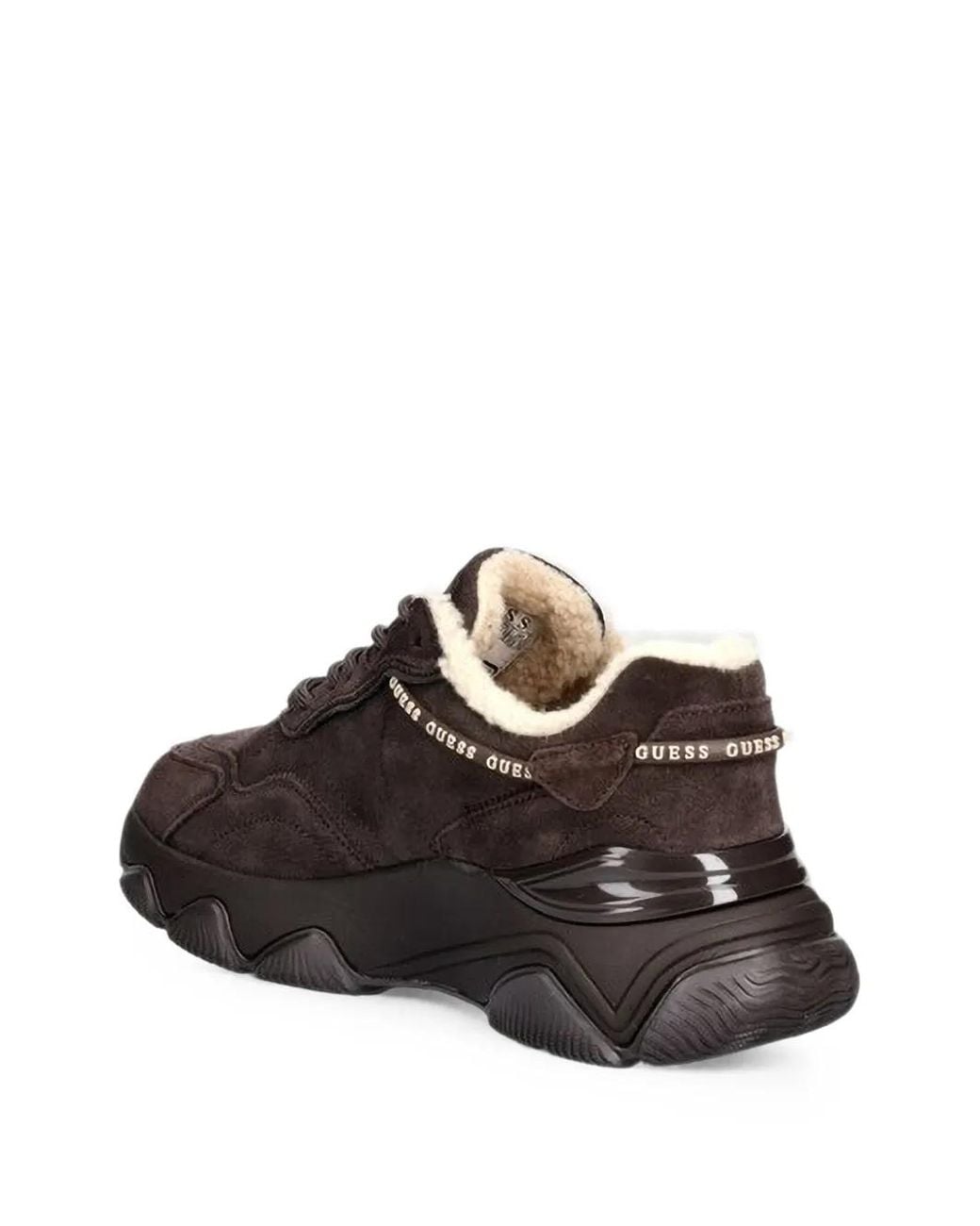 Guess Brown Micola Suede Sneakers