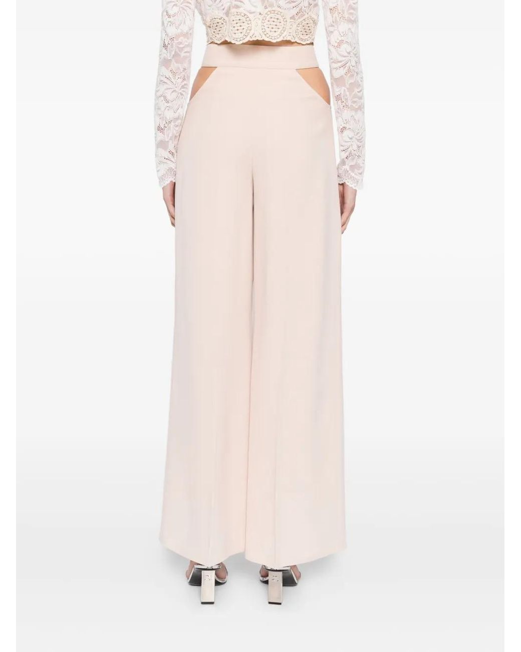 Xenia Magera Pink Cut-Out Detail Pants