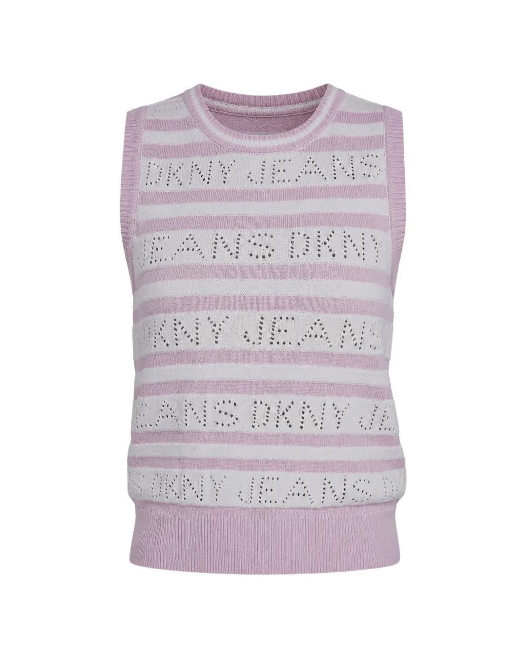 Top A Rayas DKNY de color Purple