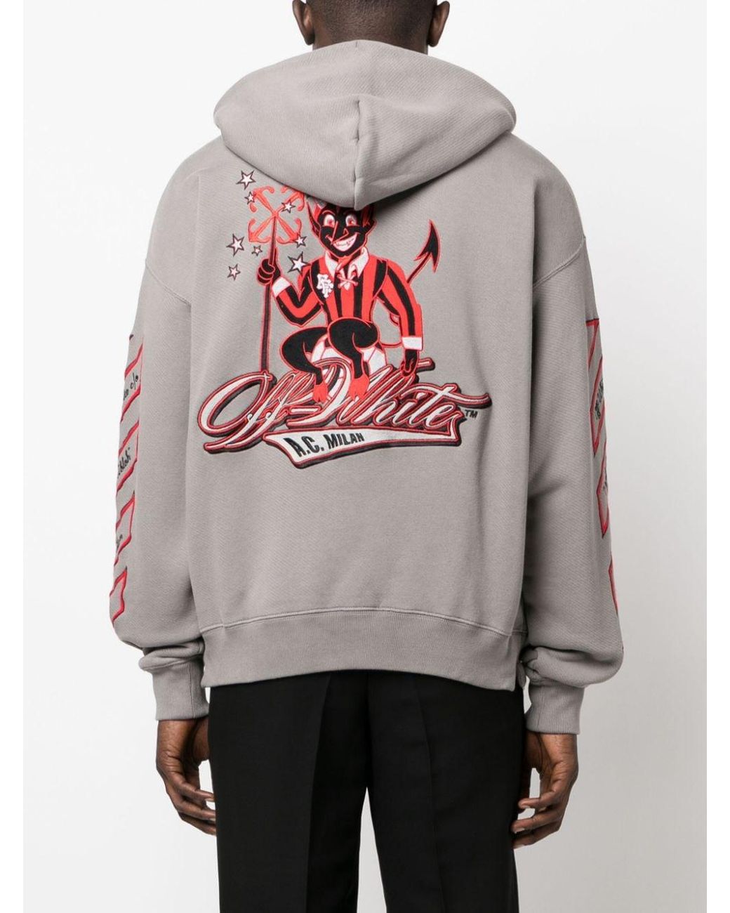 Off-White x MBL Blue Jays logo-print hoodie