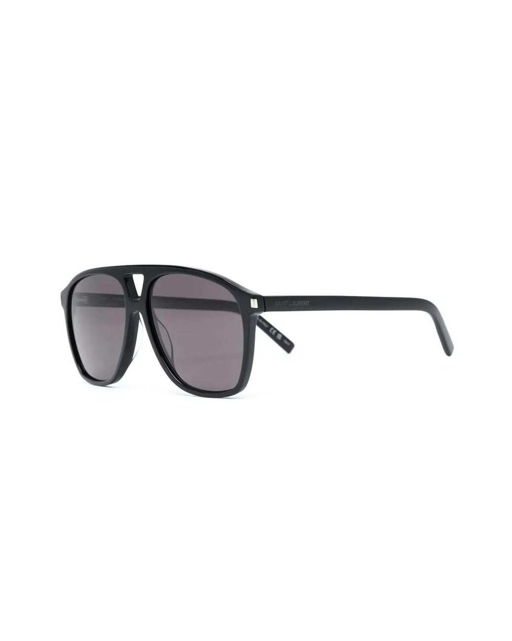 Saint Laurent Black Pilot Frame Sunglasses