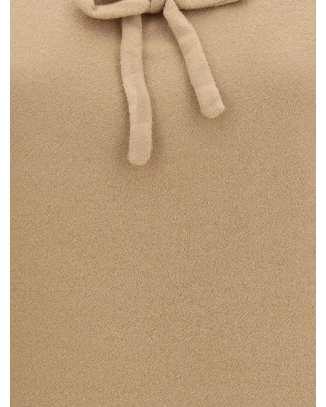 Miu Miu Natural Waxed Double Wool Dress