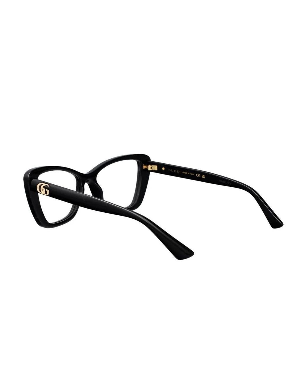 Gucci Brown Cat-Eye Frame Glasses