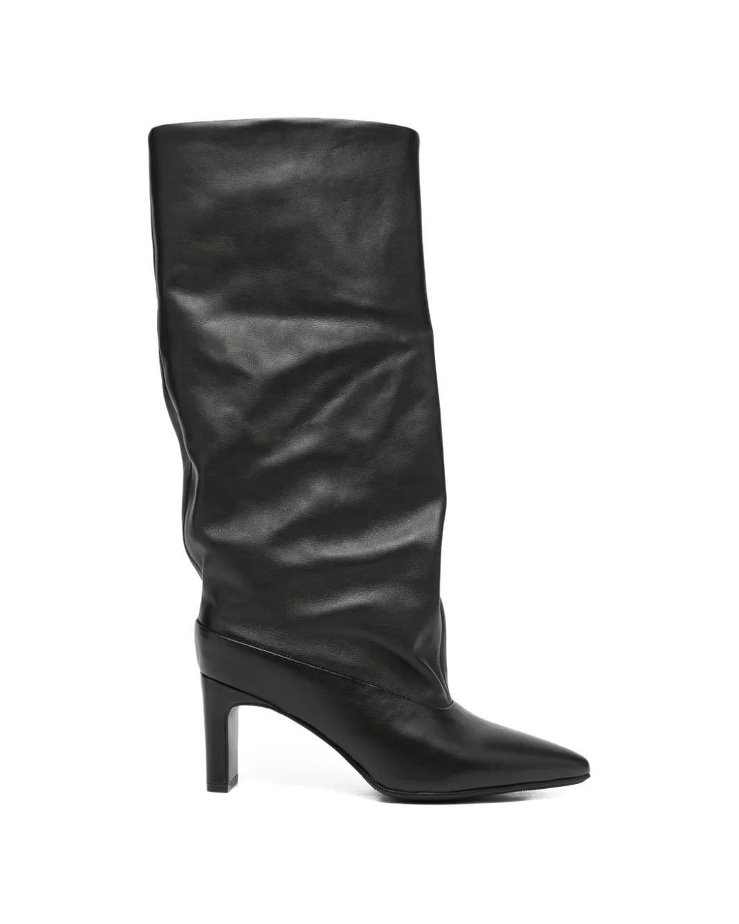 ADRIANNA FERETTI Black Pointed-Toe Boots