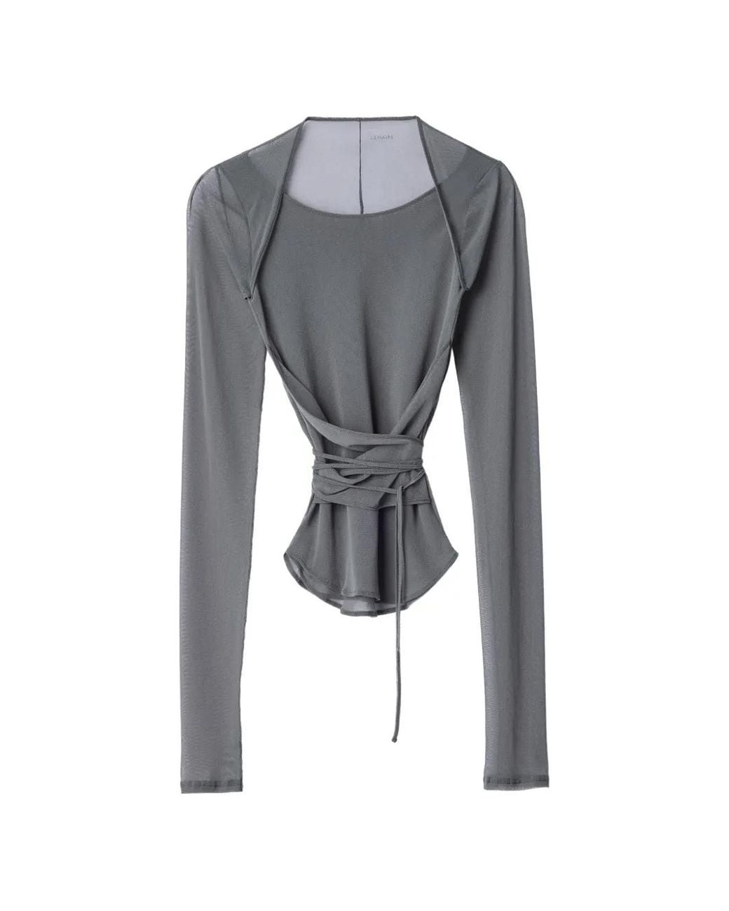 Lemaire Gray Ballerina Wrap Top