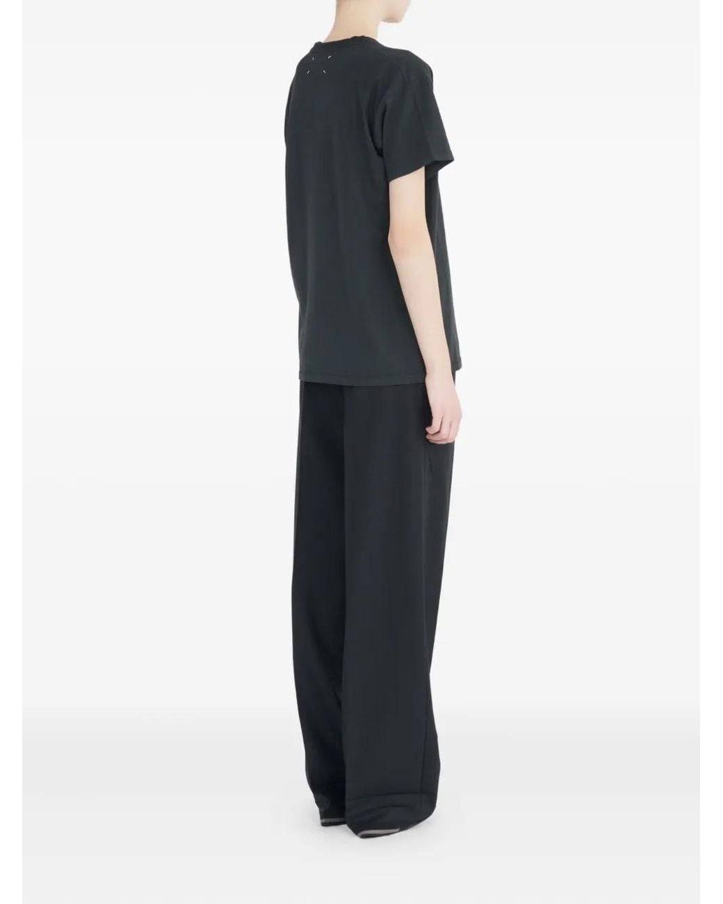Maison Margiela Black Bingo-Print Cotton T-Shirt