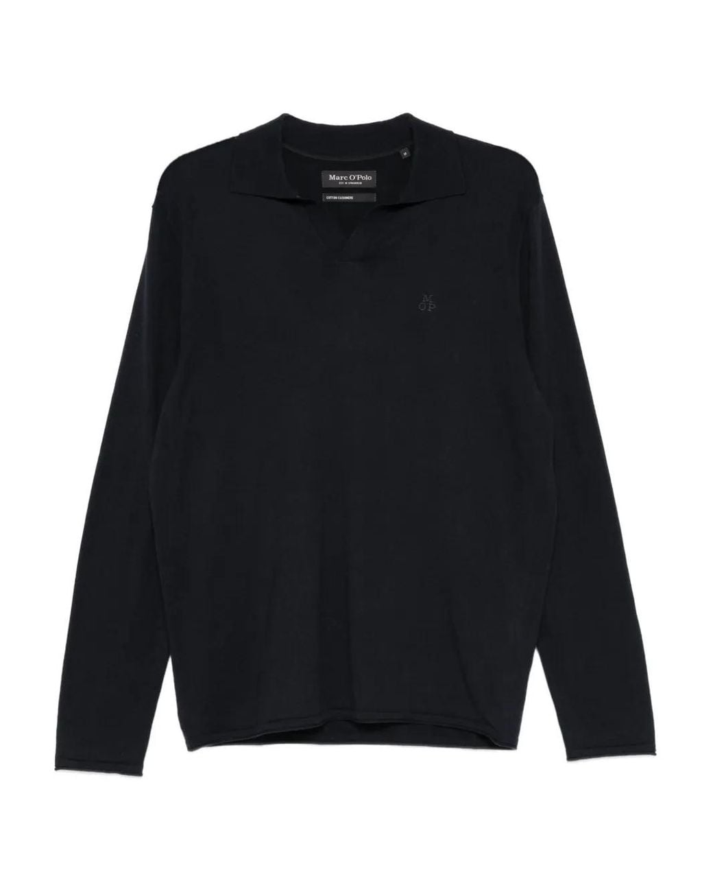 Marc O' Polo Blue Long Sleeve Polo for men
