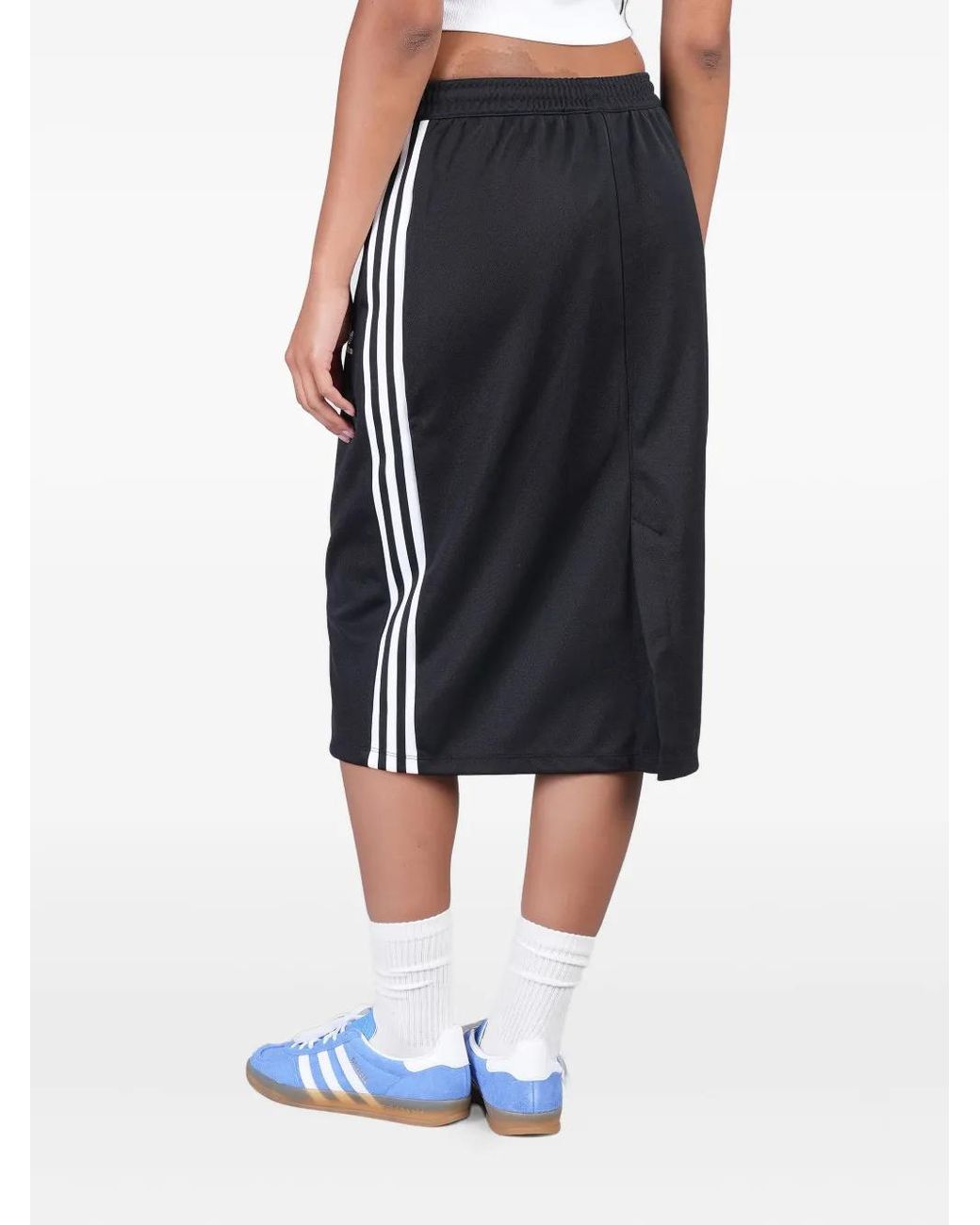 Adidas Blue Cotton-Blend Skirt