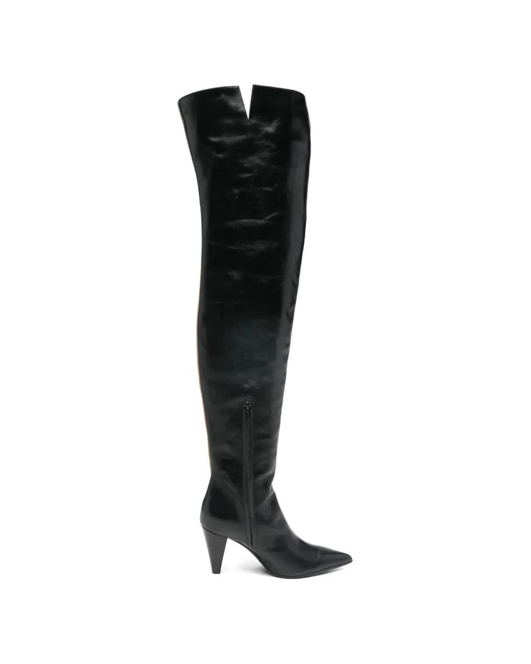 Khaite Black Pointed Harvey Over-the-knee Boots