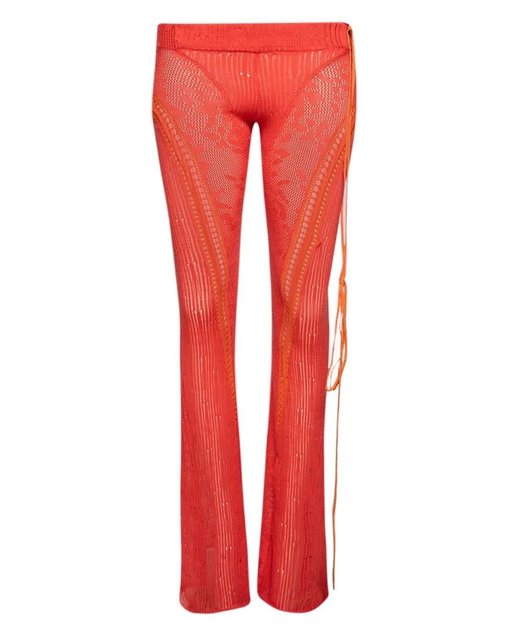 Roberta Einer Red Disco Trousers