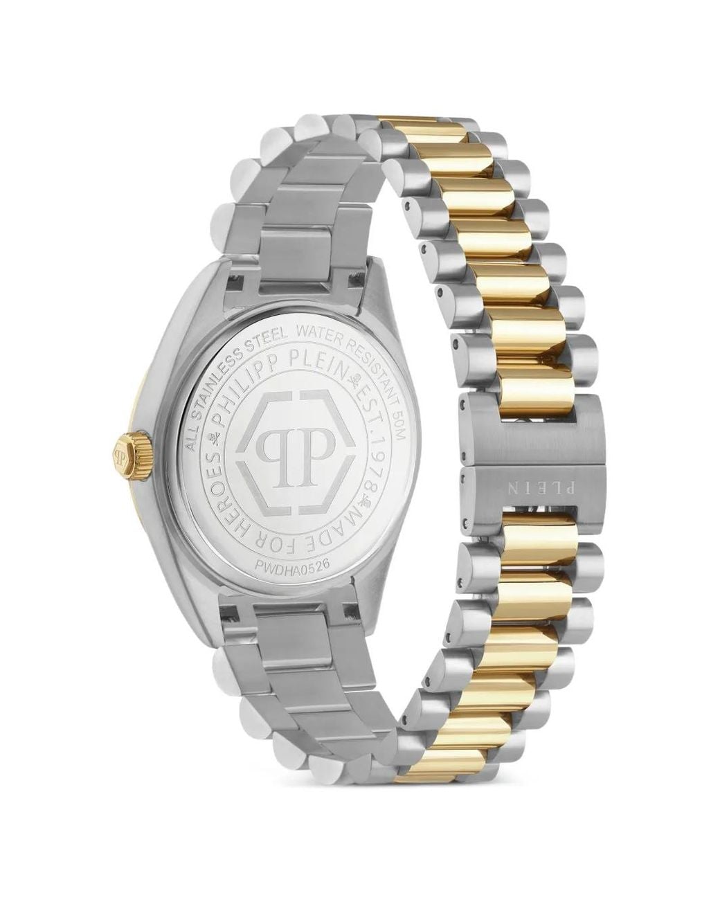 Philipp Plein Metallic Date Superlative Monogram 40Mm Watch for men