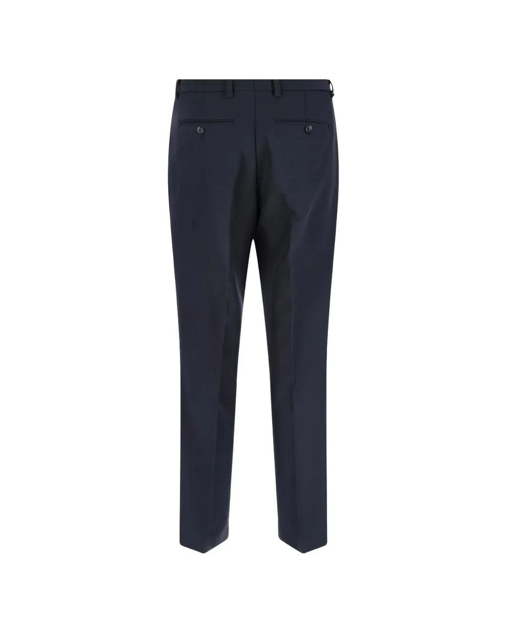 BE ABLE Blue Pleated Tailored Trousers for men