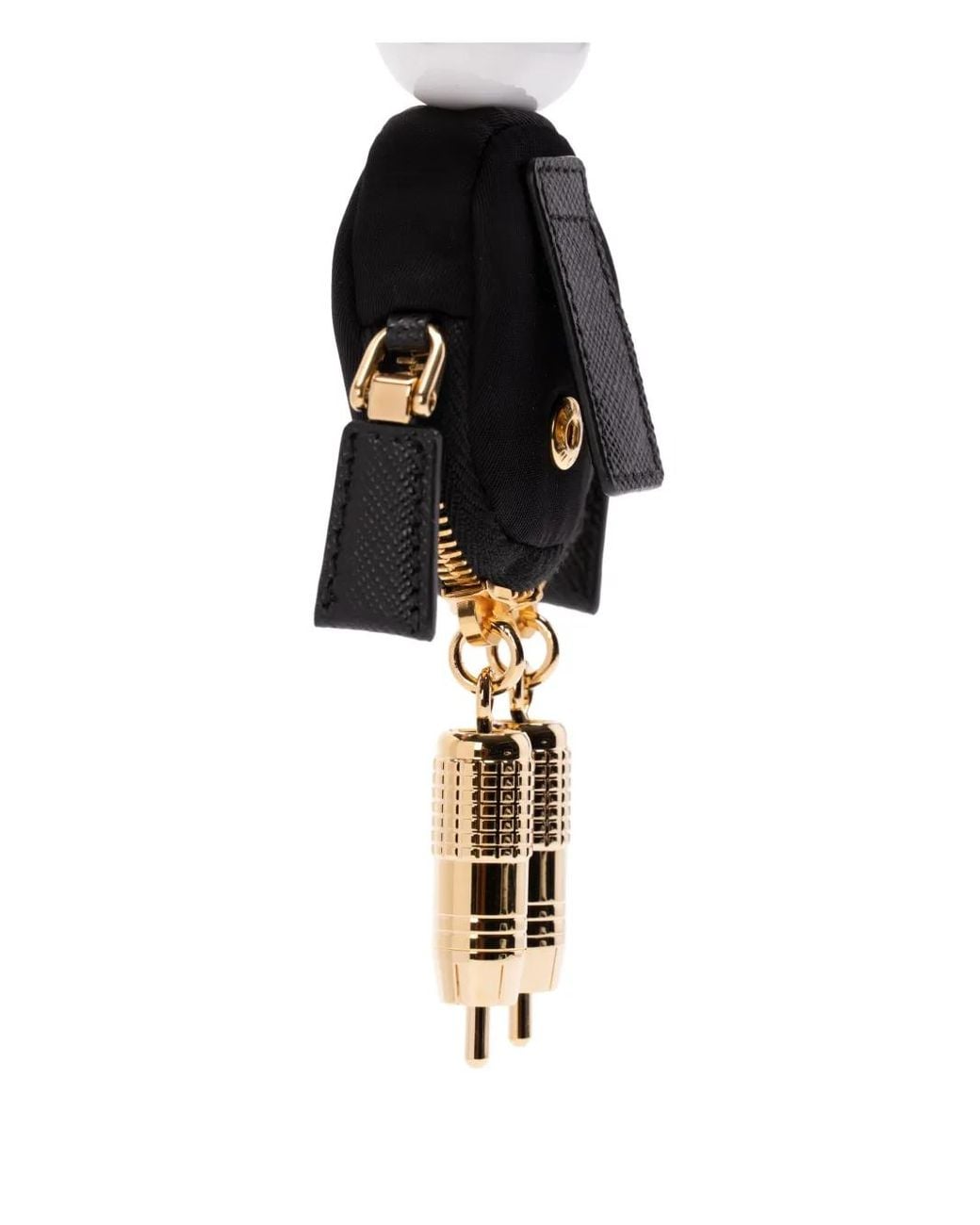 Prada Zachte Robot Sleutelhanger in het Black