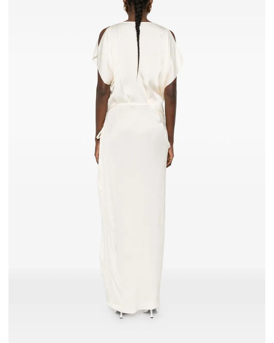 Bondi Born White Tie Side Maxi Dress
