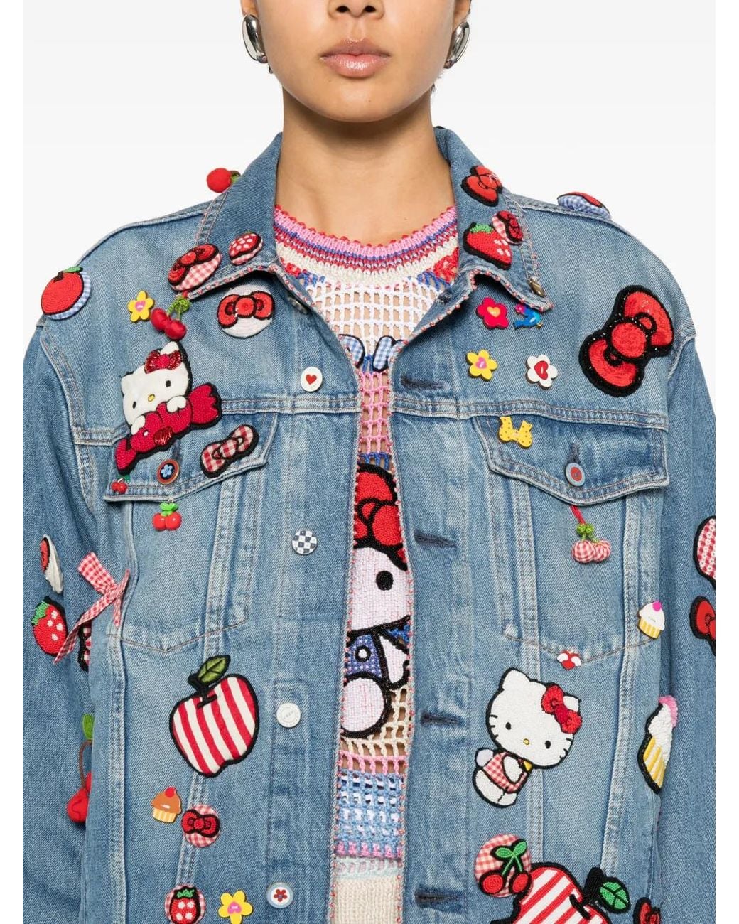 Péro Blue Embellished Jacket