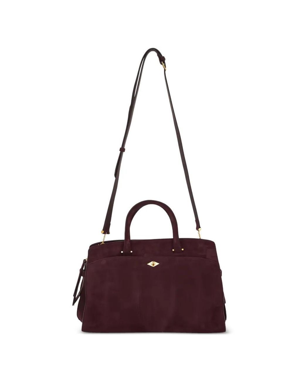 Metier Purple Top Handle Satchel