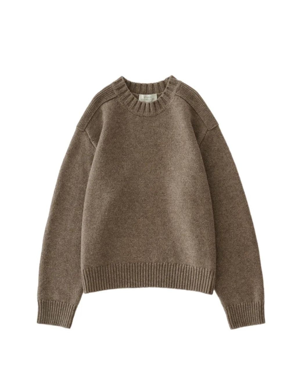 Studio Nicholson Brown Berez Crew-Neck Sweater for men