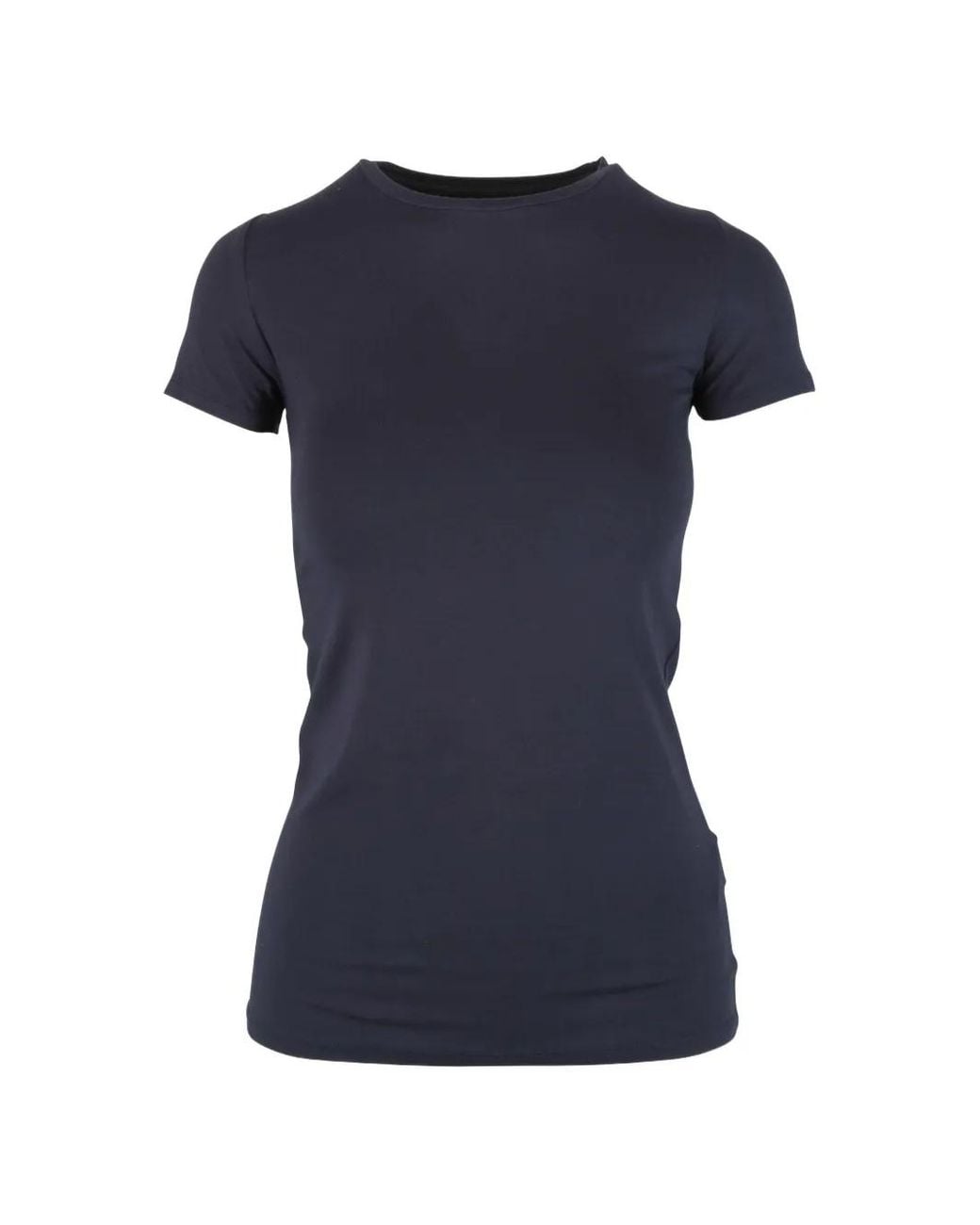 Majestic Filatures Blue Crew-Neck T-Shirt