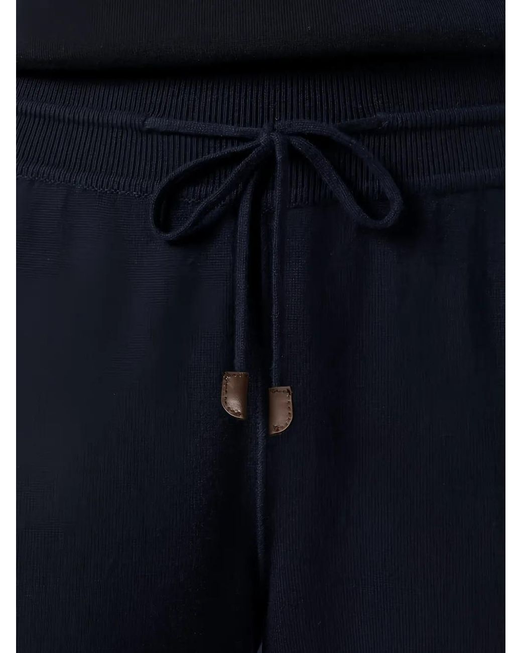 Loro Piana Blue Pantalon De Jogging Merano À Taille Élastiquée