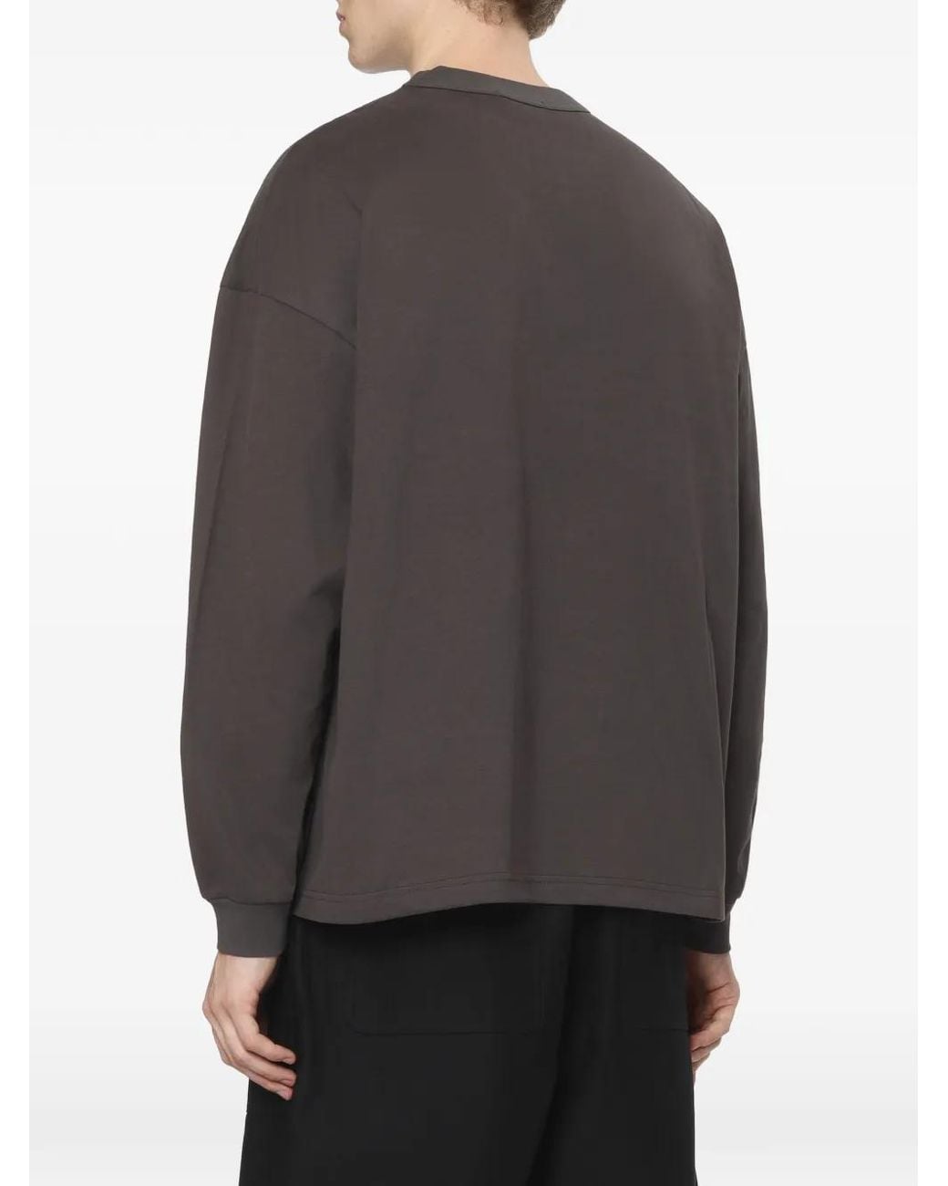 Comme des Garçons Gray Chest-Pocket Long-Sleeve T-Shirt for men