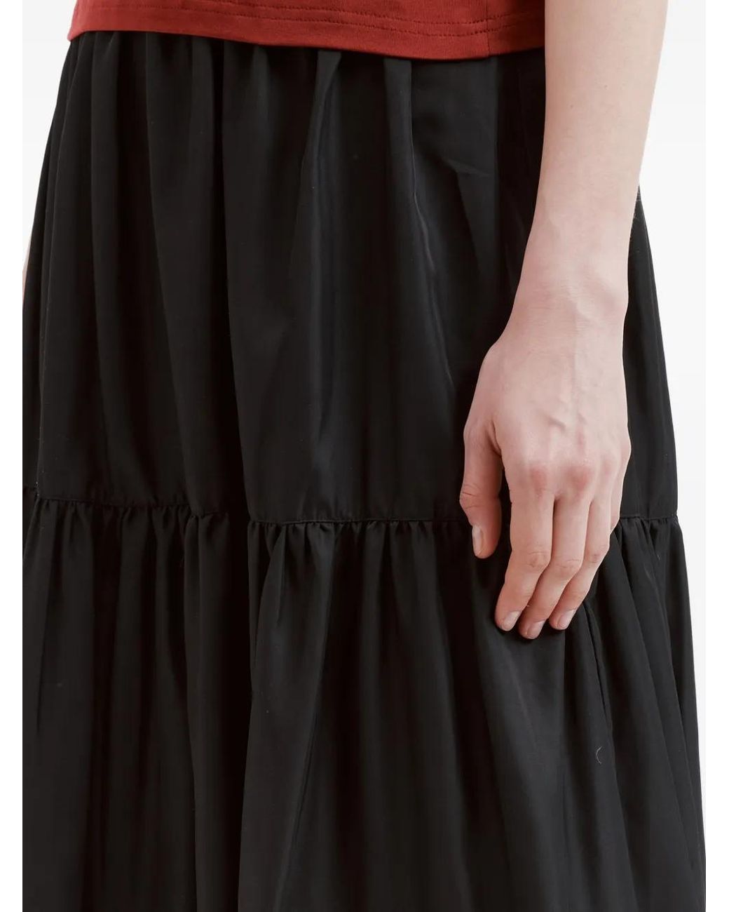Chocoolate Black Tiered Skirt