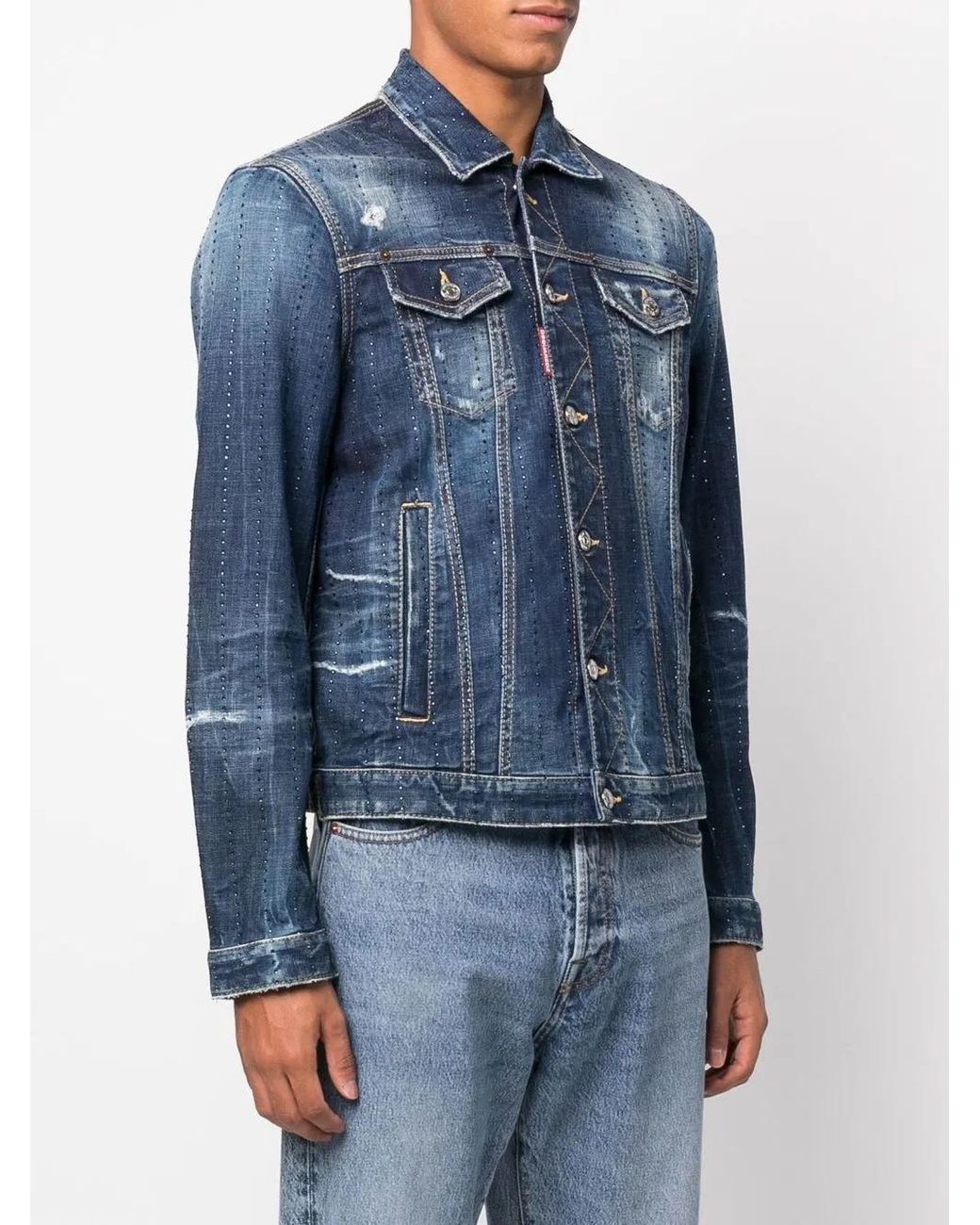 DSquared² Blue Jackets for men