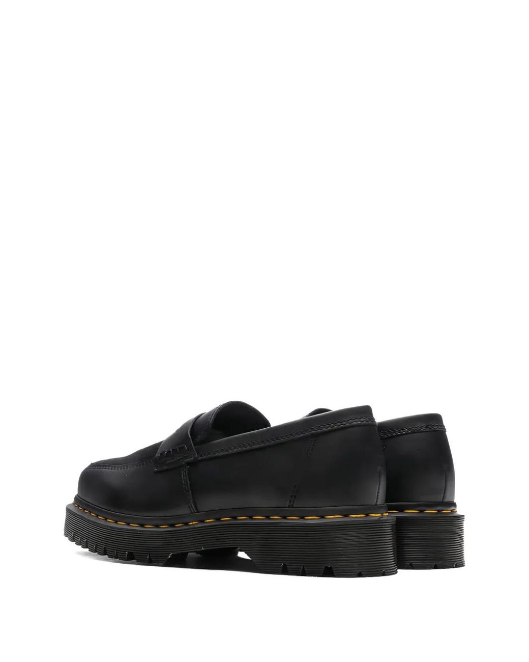 Dr. Martens Black Platform Penny Loafers