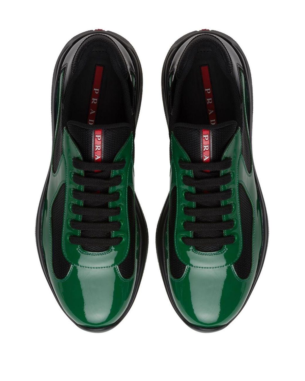 Prada America's Cup Low-top Sneakers in Green for Men | Lyst UK
