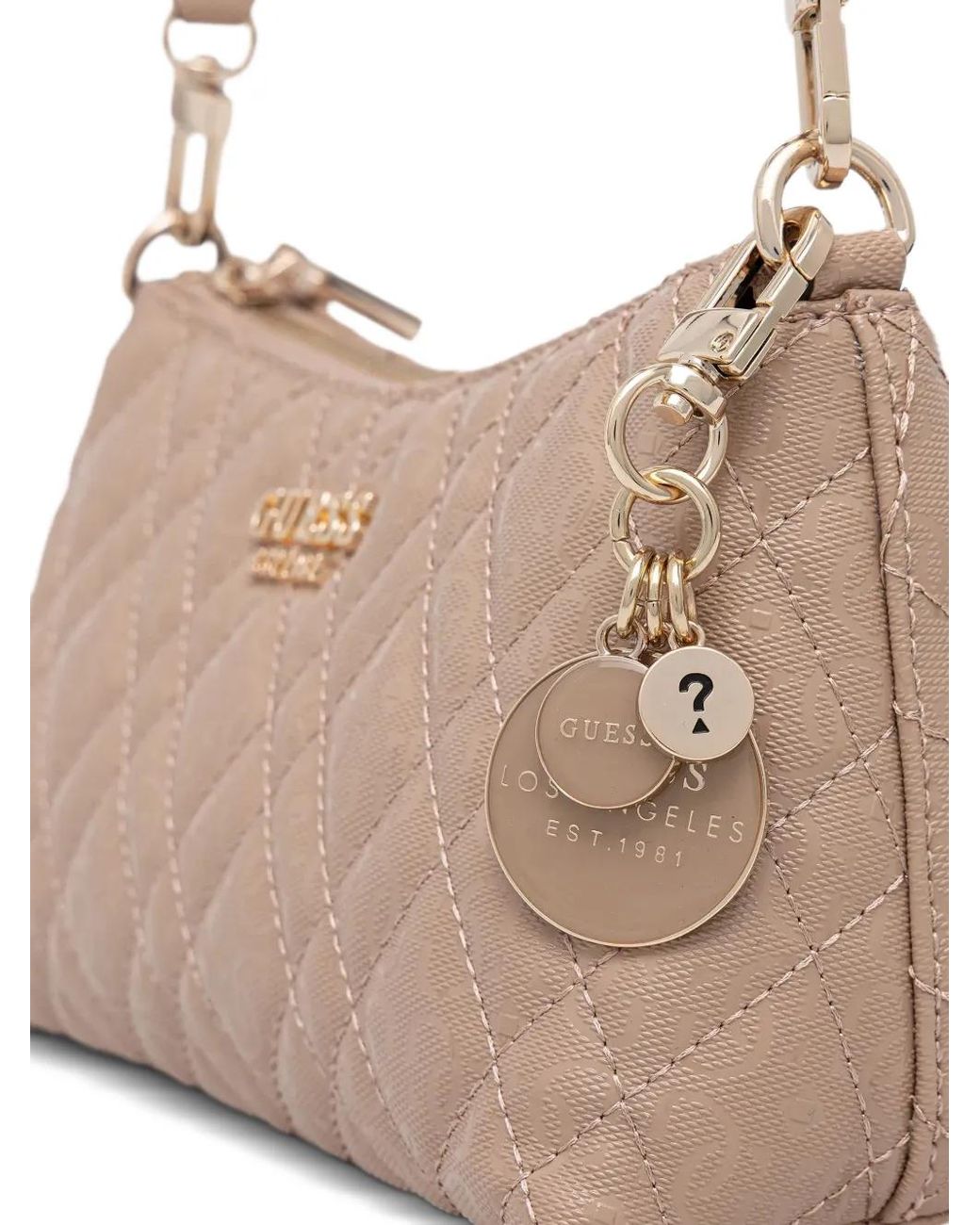 Guess Natural Logo-Detail Shoulder Bag