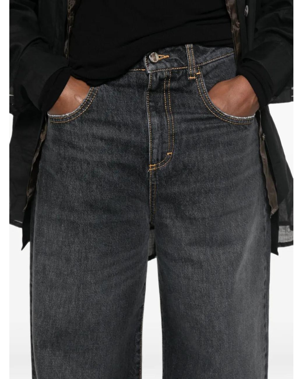 ICON DENIM White Poppy Wide-Leg Jeans