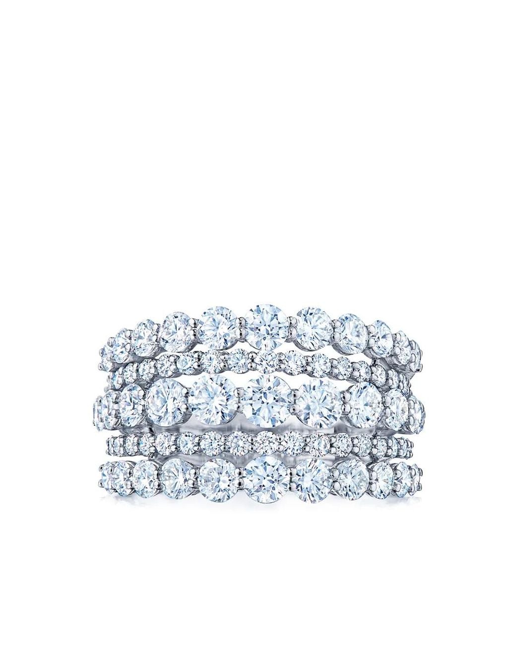 Kwiat Blue 18Kt Lyric Five Row Diamond Ring