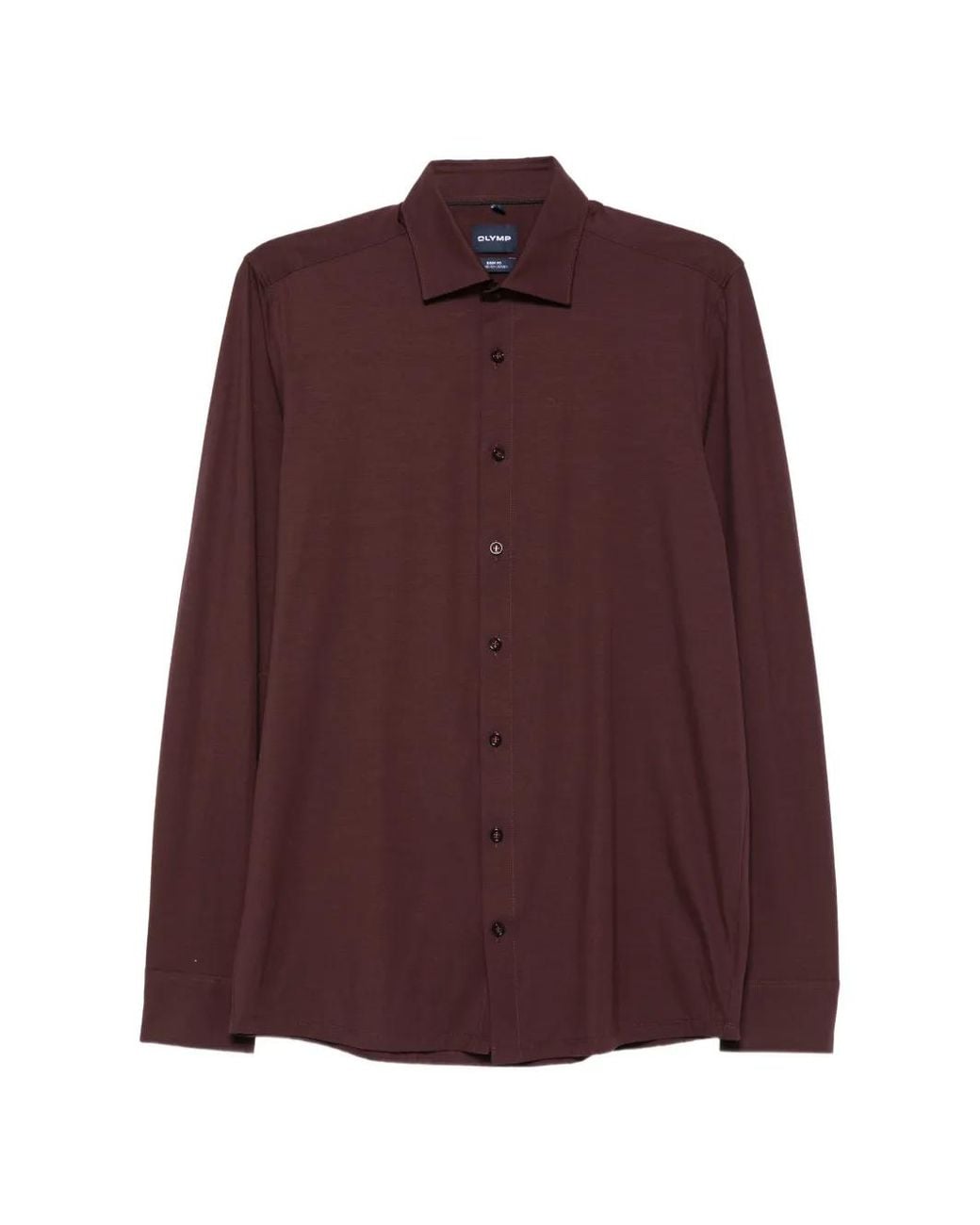 Olymp Purple Long-Sleeve Button-Down Shirt for men