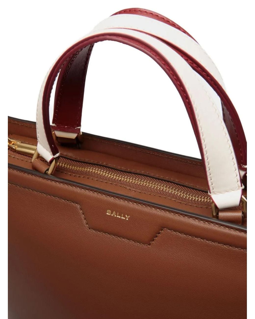Bally Brown Code Leather Tote Bag