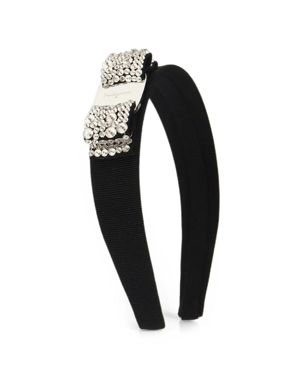 Ferragamo Black Headband With Bow