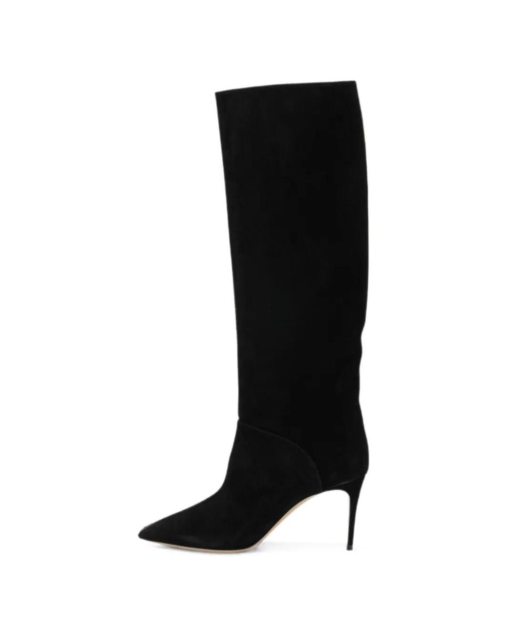 Casadei Black Bottes Rena En Daim À Bout Pointu