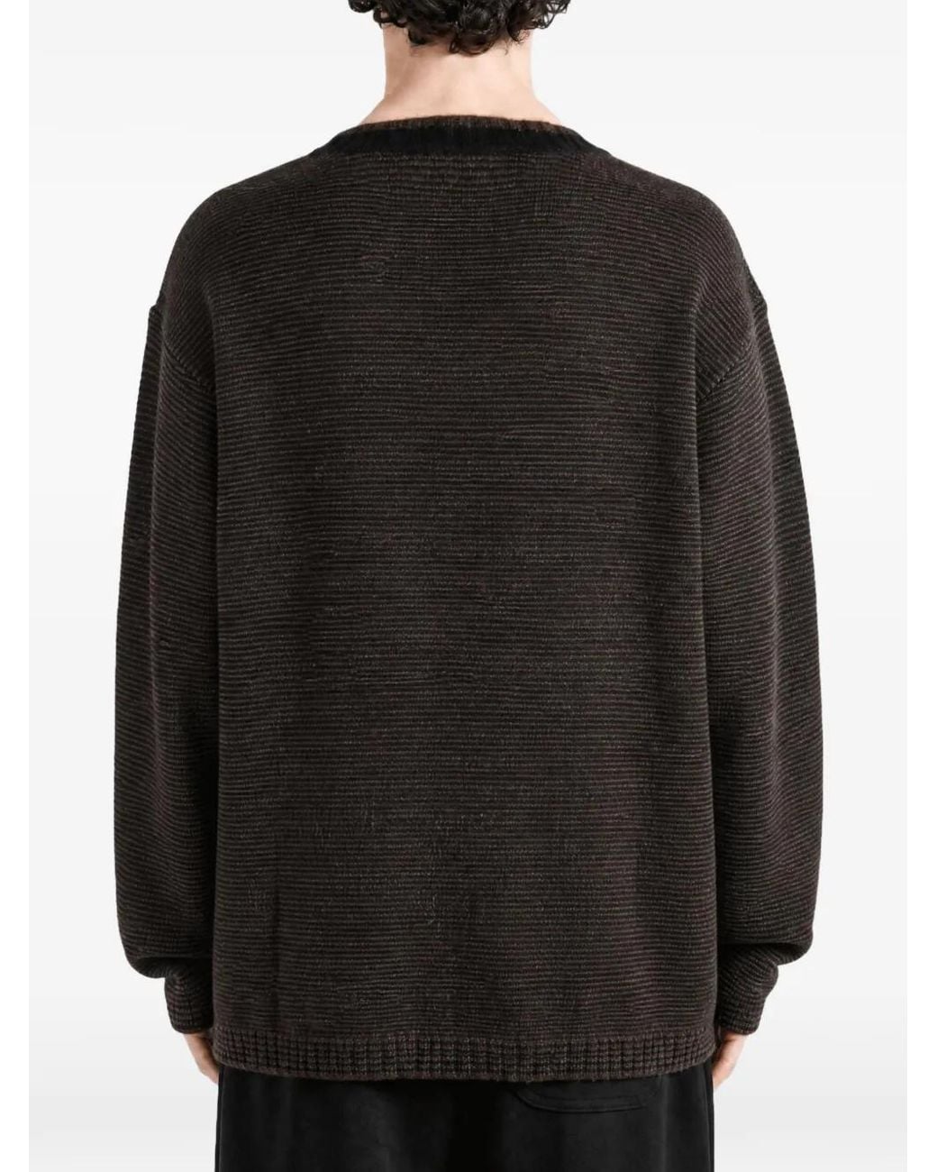 Ziggy Chen Black V-Neck Sweater for men
