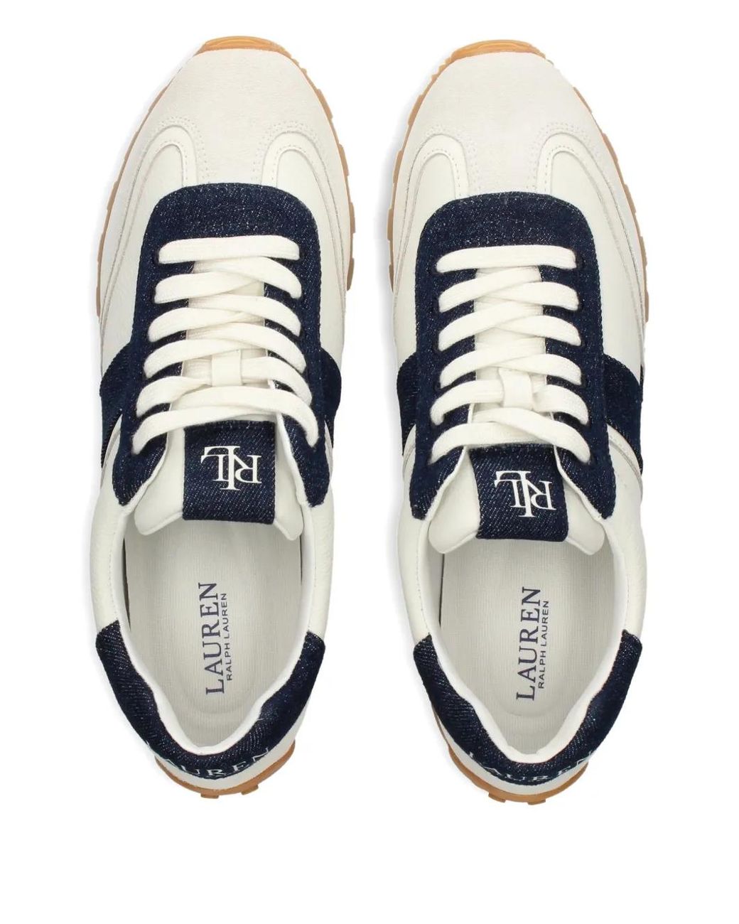 Ralph Lauren Blue Leather Sneakers