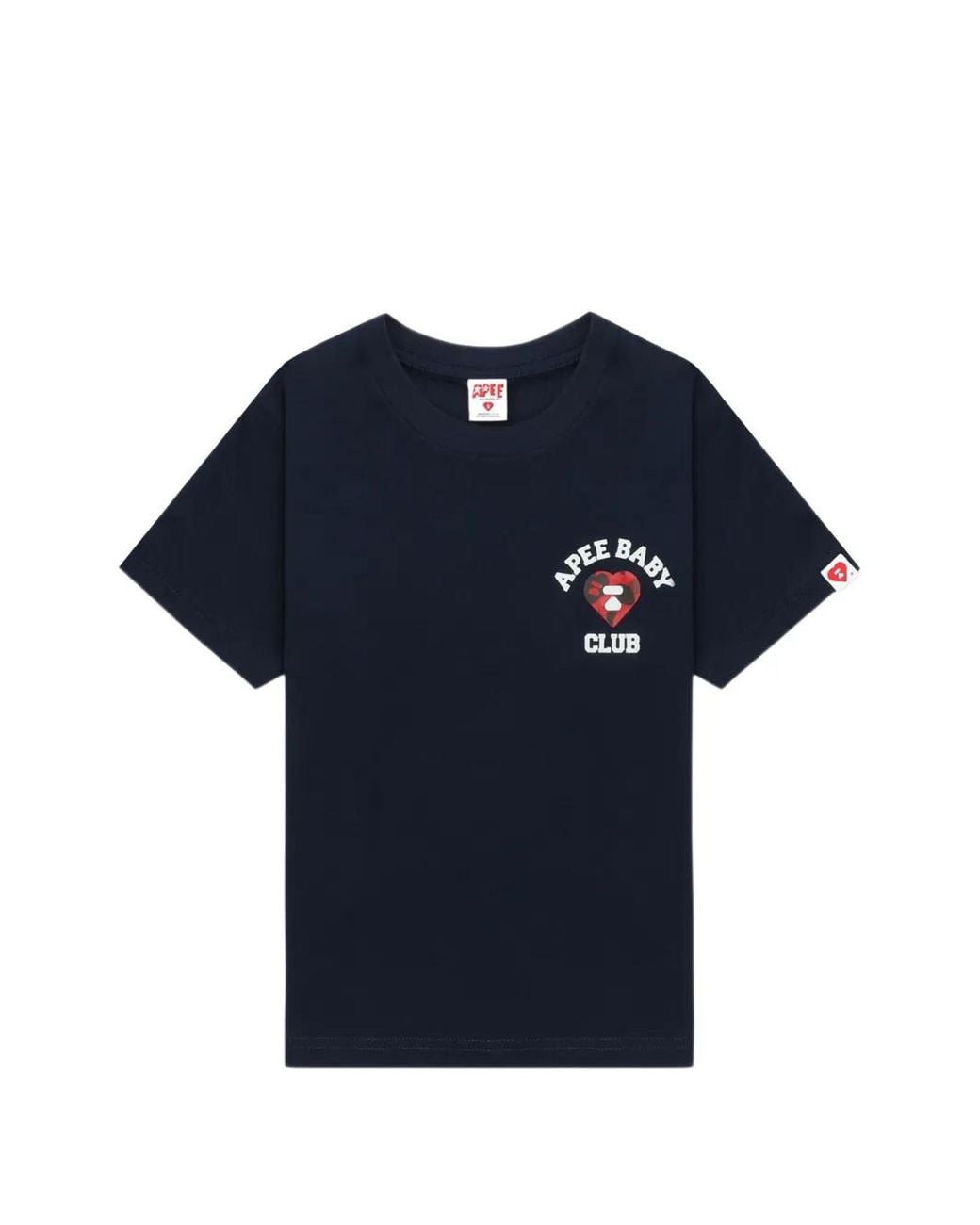 A Bathing Ape Blue Logo Graphic T-Shirt
