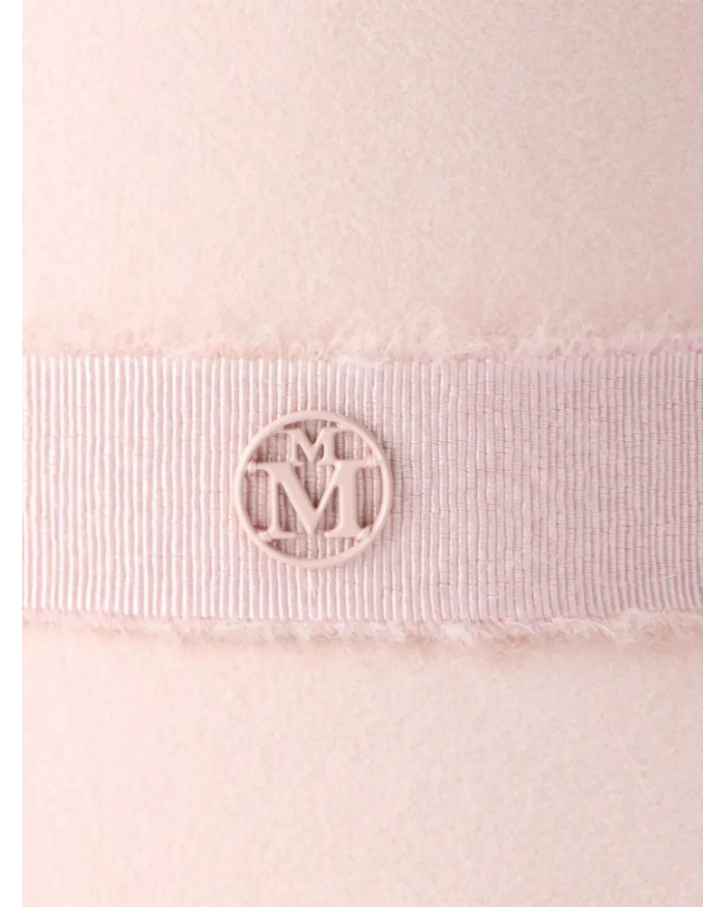 Maison Michel Pink Logo-Plaque Hat