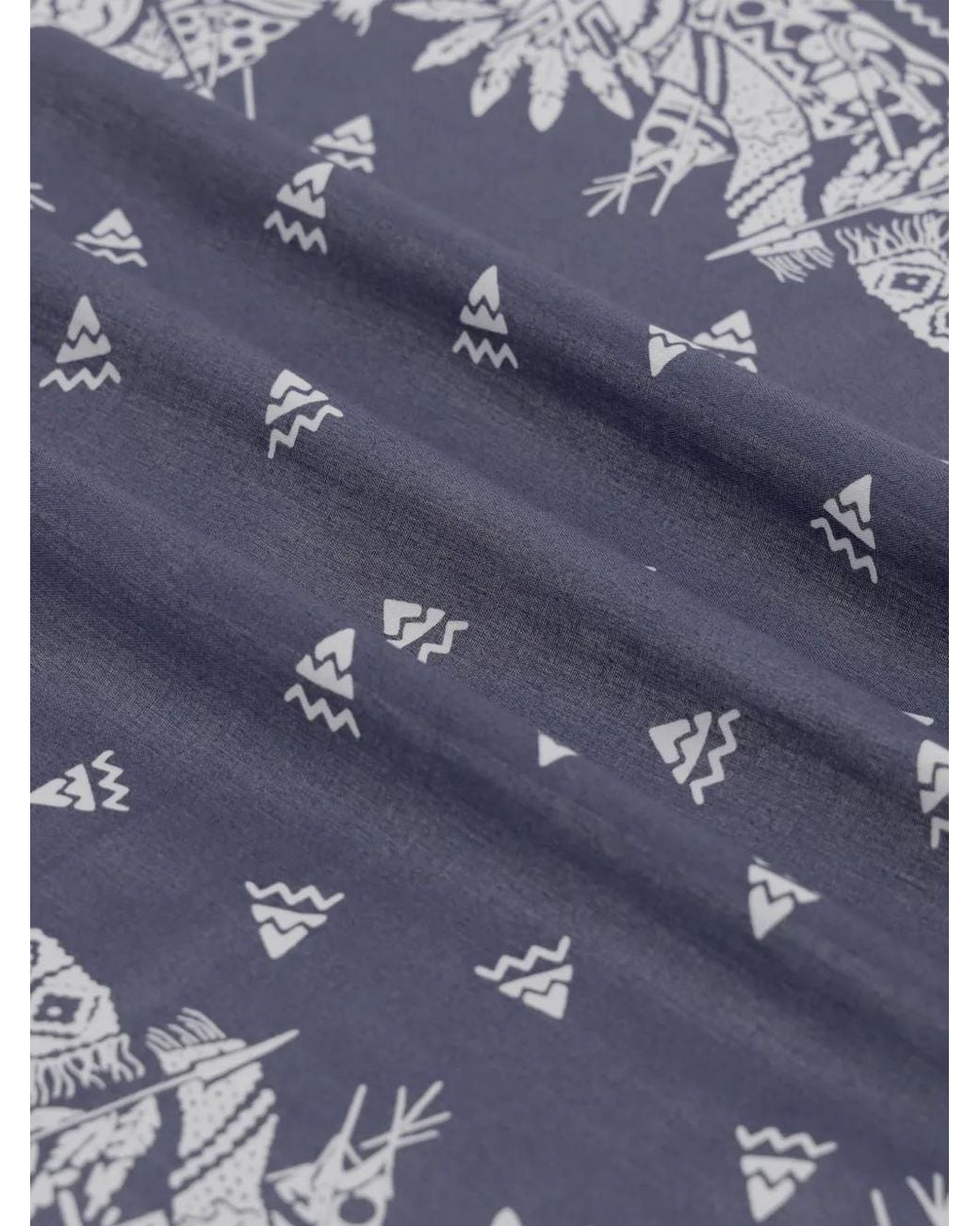Fortela Gray Apache-Print Cotton Bandana for men