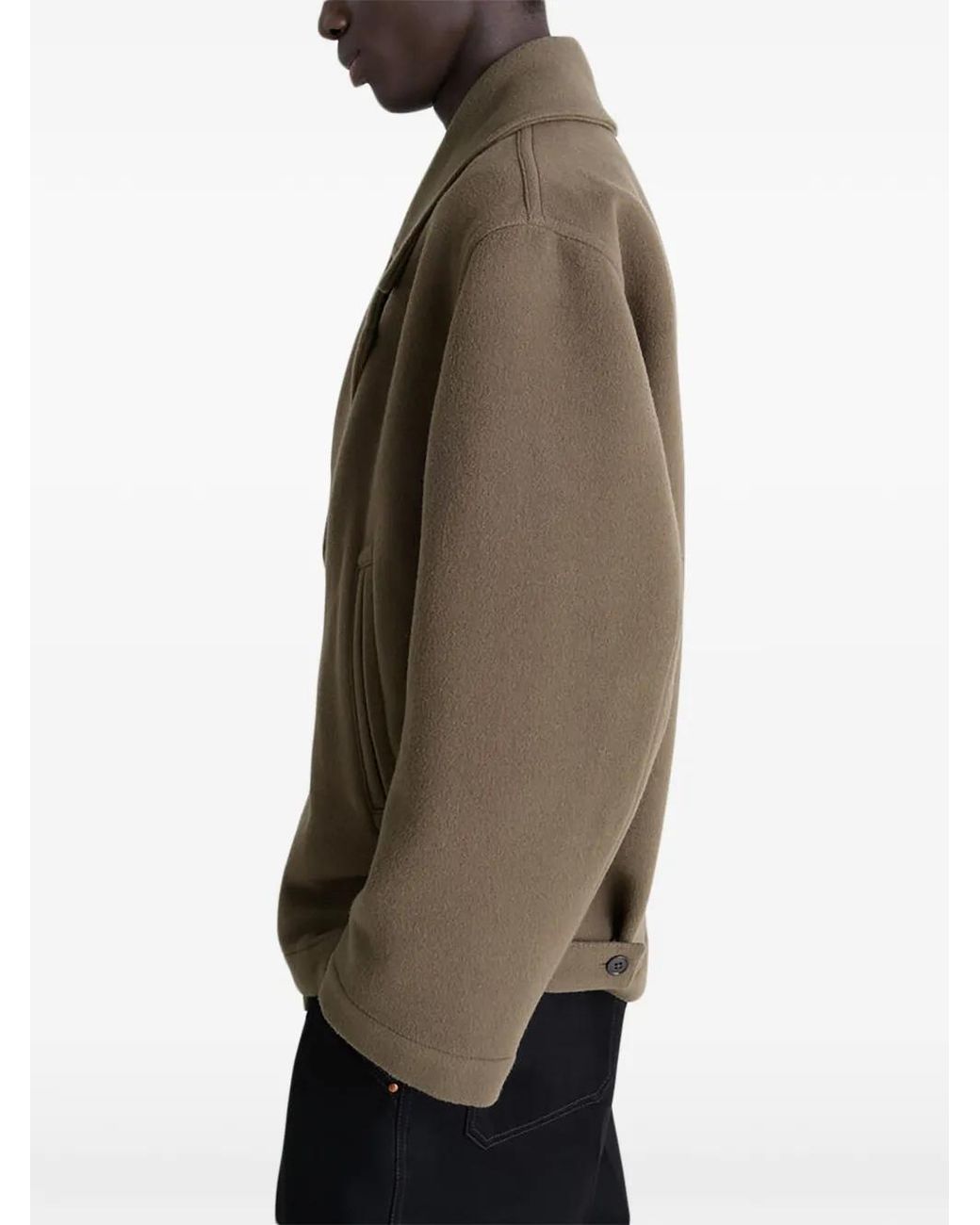 Lemaire Green Double-Breasted Jacket for men