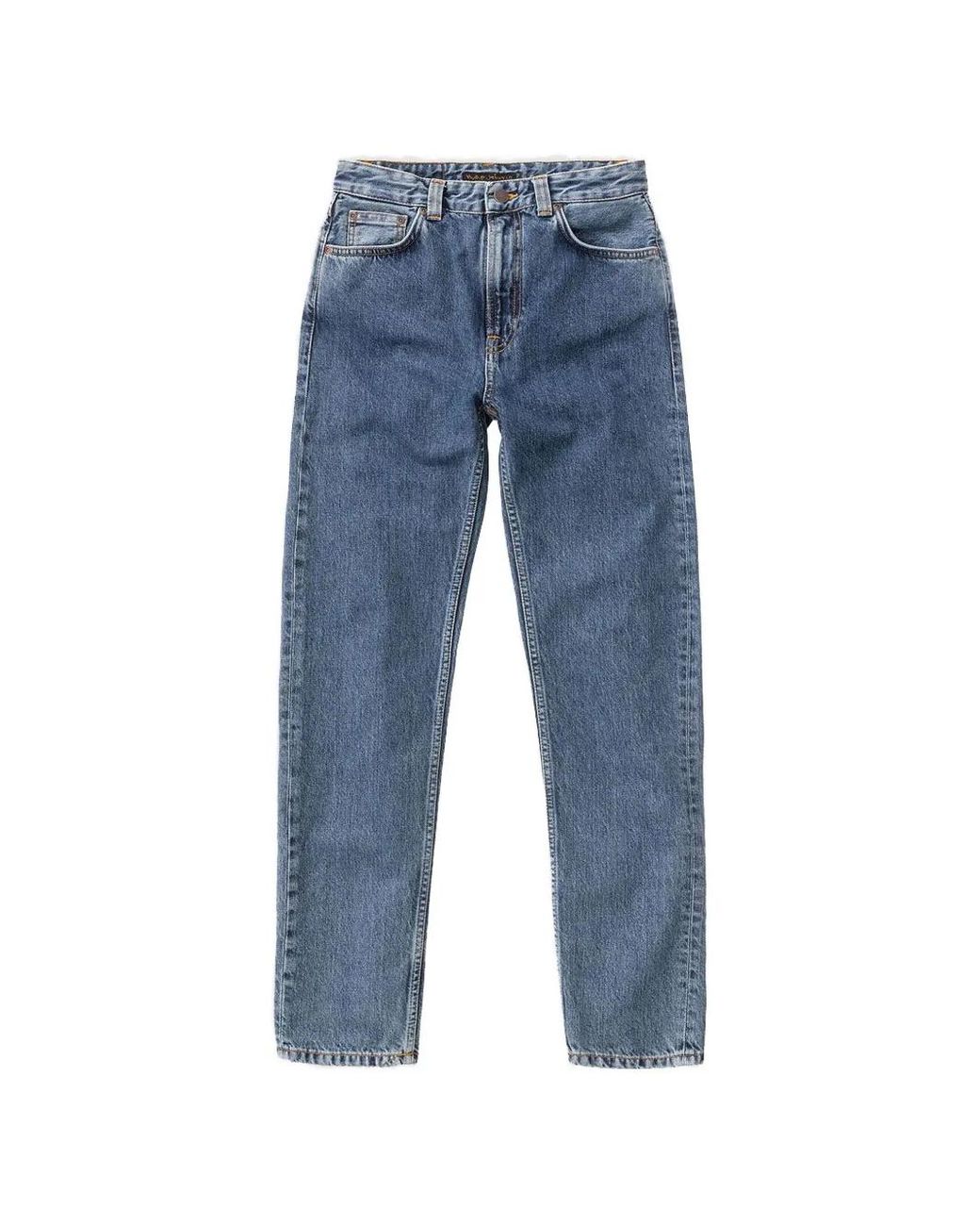 Nudie Jeans Blue Breezy Britt High-Waist Jeans