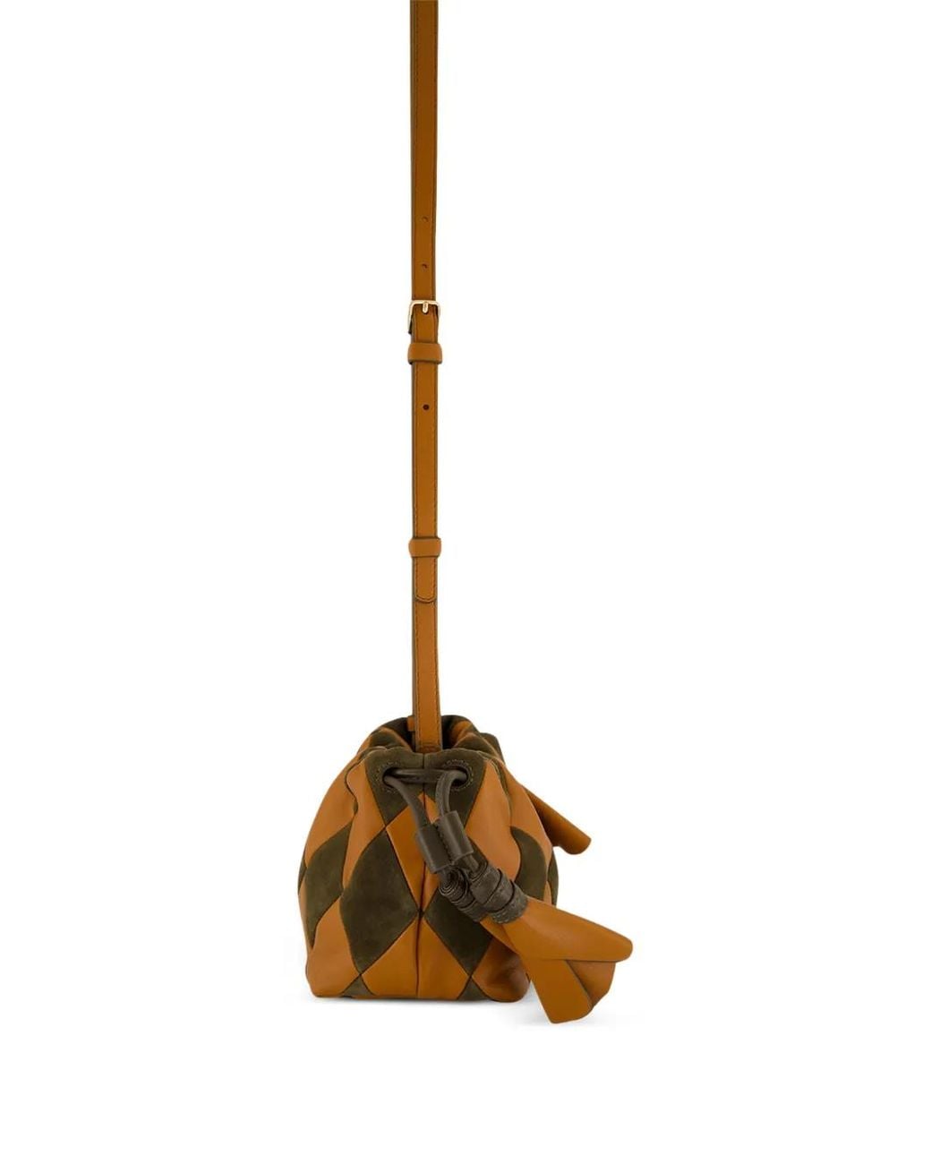 Zimmermann Brown Small Cloud 91 Patchwork Leather Shoulder Bag