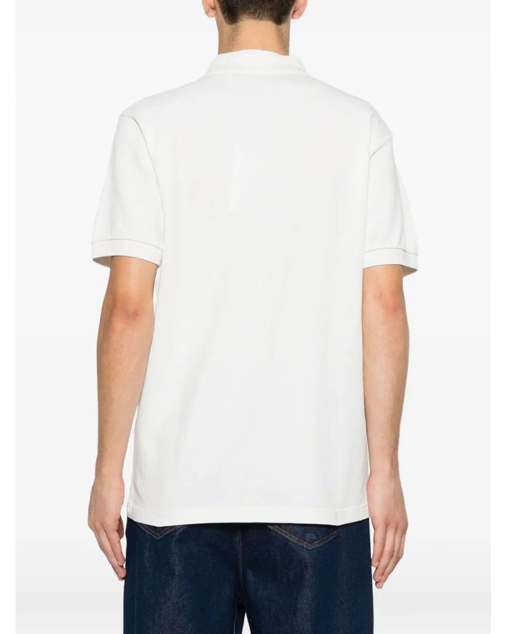 KENZO White Tulip Slim Polo Shirt for men